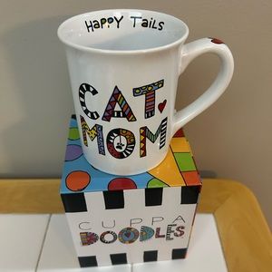 Cat Mom Mug by Cuppa Doodles